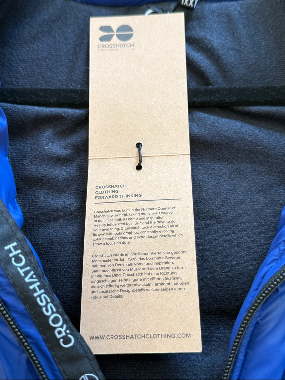 Crosshatch Craystore Royal Blue Hooded Puffer Vest Men’s XXL NWT - Picture 5 of 5